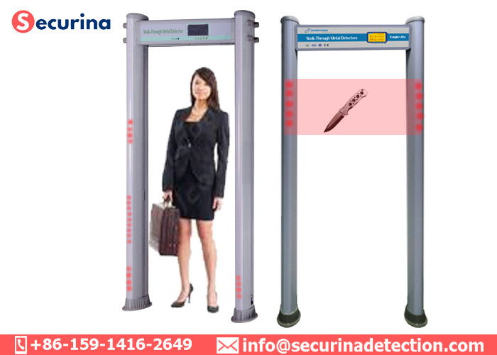 Elliptical Walk Through Security Scanners 7 Inch LCD Screen 300 High Sensitivity