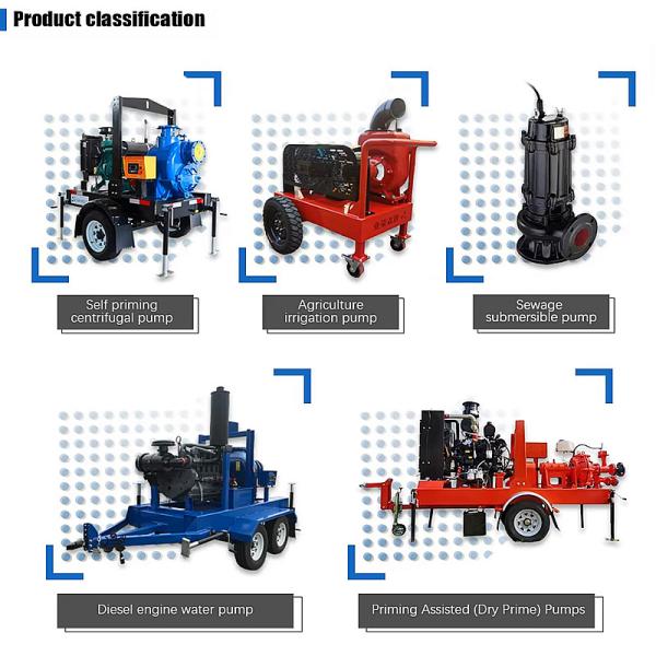 80-120L Mobile Diesel Powered Irrigation Pump Flood Control Trailer Water Pressure Pump