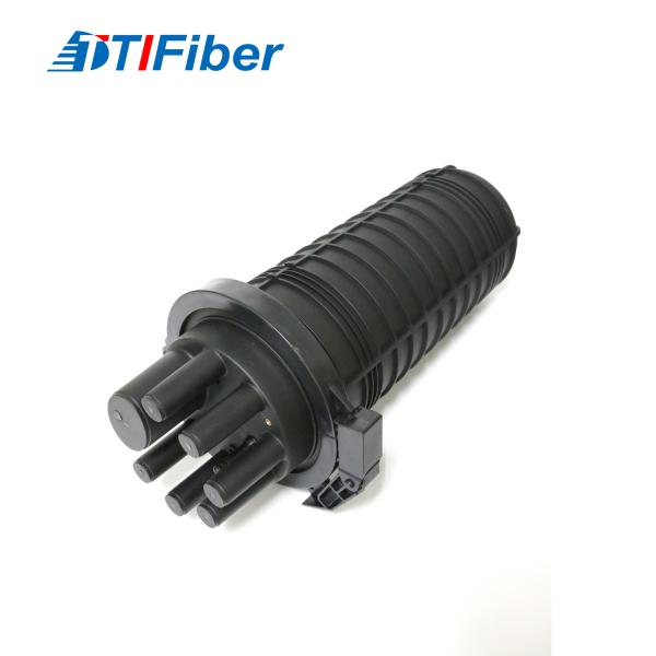 Quality 96 Core 4in 4out Fiber Optic Splice Closure Vertical Dome Type for sale