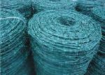Twist weaving pvc coated green High Tensile Barbed Wire Fence