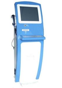 Floor Standing Self Check Kiosk Single Screen With Phone Multifunctional