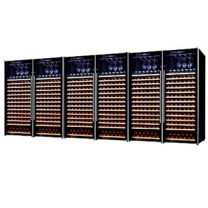 China 110 bottles Blue LED Wine Cellar Fridge on sale