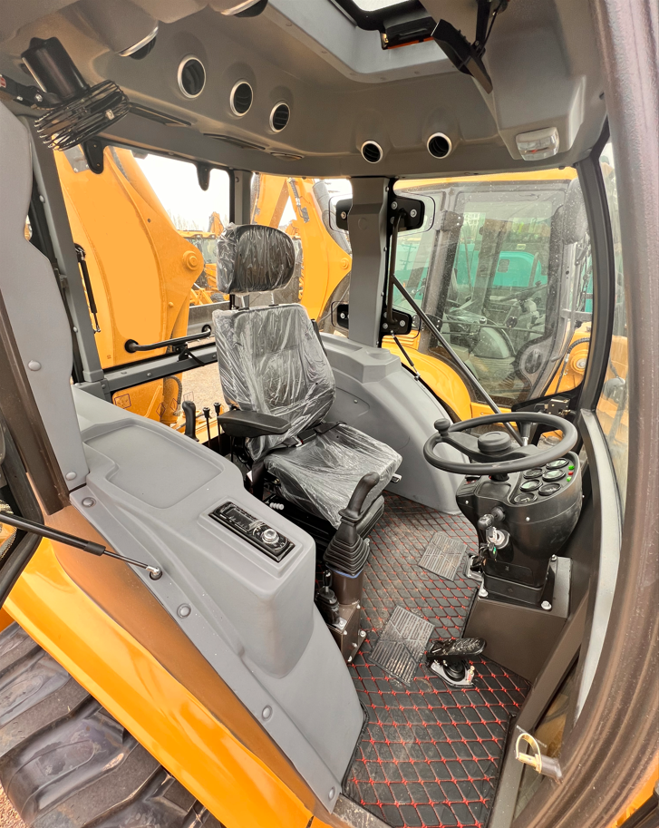 4280mm Max. Digging Depth 4WD Compact Loader Backhoe with Front End Loader and ROPS Cab