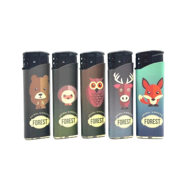 Five Colors Disposable Plastic Gas Lighter Model NO. DY-026 for European Market Needs