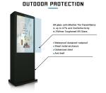 Floor Standing Vertical Mobile Capacitive Infrared Touch Screen Advertise