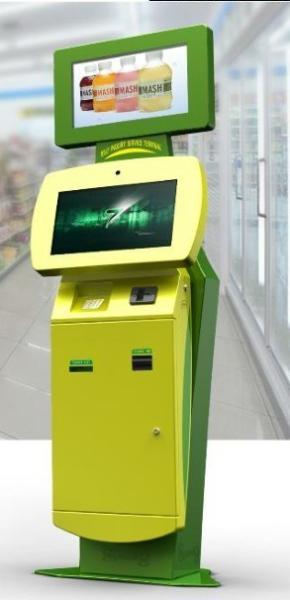 Quality Card Printer Self Payment Kiosk floor standing , interactive display for sale