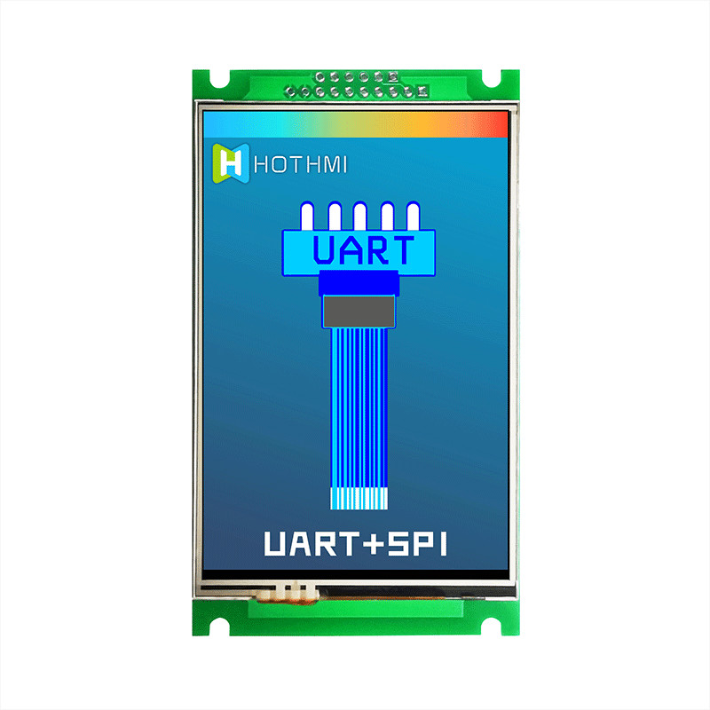 3.5" Smart UART TFT Display 320x480 With Projected Resistive Touch