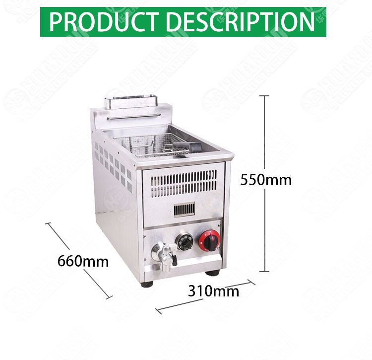 8L Small Automatic Fryer Machine With Temperature Control Restaurant