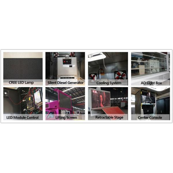 Foton Mini LED Outdoor Van Mobile Advertising Mobile Stage Billboard Truck for Sale