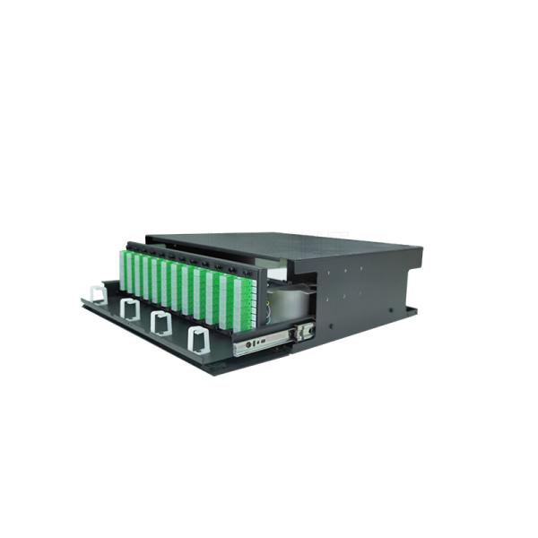 Rack Mounted Fiber Optic Patch Panel ODF Junction Box 96 Ports Sliding Type