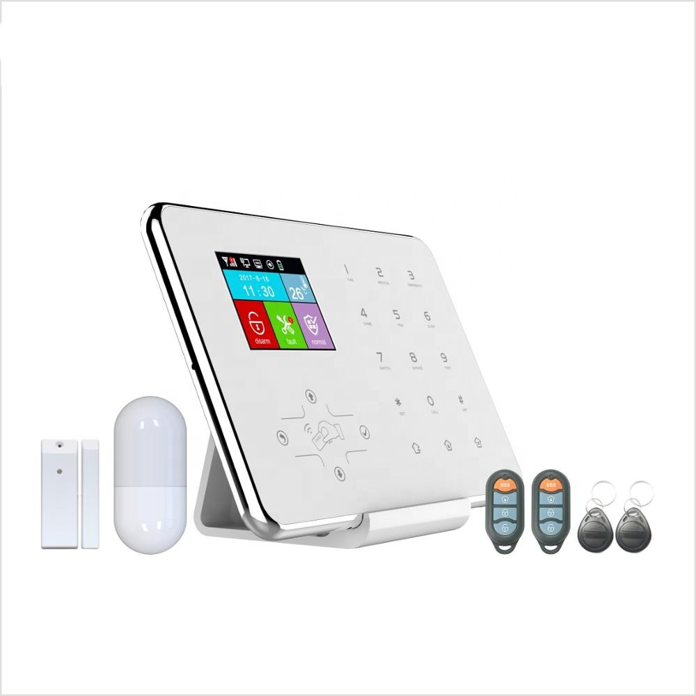 WIFI + GSM / GPRS Home GSM Alarm System NTC Sensor Home Security Alarm Systems