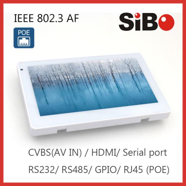 Quality Room Controlling 7 Inch Android OS Angled Mounting Touch Screen With POE and RGB LED Light for sale