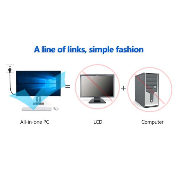 21.5 23.8 Inch Core I3 I5 I7 Business Desktop All In One Computer Pc for Windows 10 OS