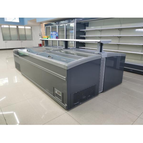1980L Commercial Display Refrigerator Double Temperature Supermarket Freezer And Chiller