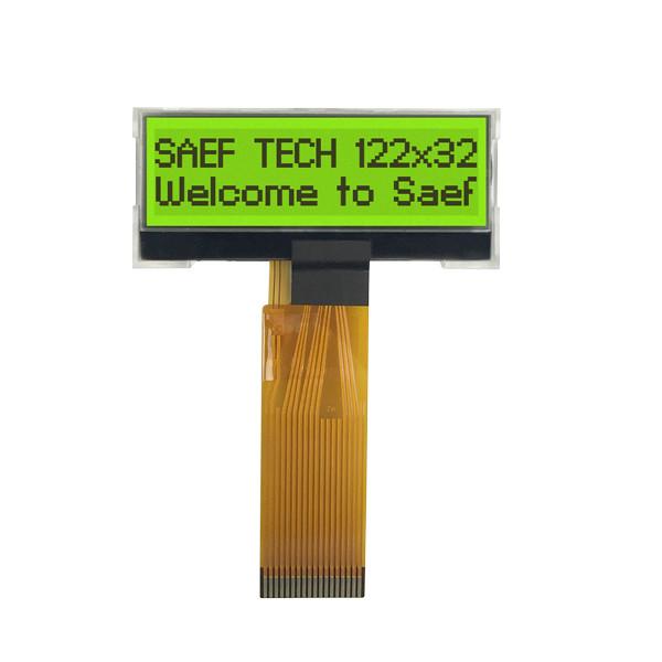 Quality 3V MCU Interface Monochrome Graphic LCD Display 122x32  STN Positive for sale