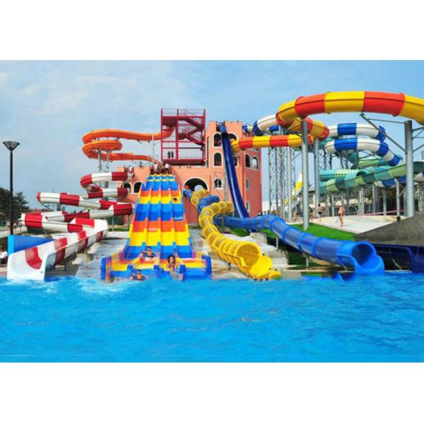 Fiberglass Swimming Pool Slide Combo Suitable For Water Park, Hotel, Resort