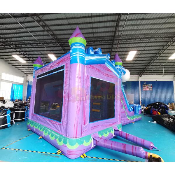 Custom Size Inflatable Bounce House With Water Slide