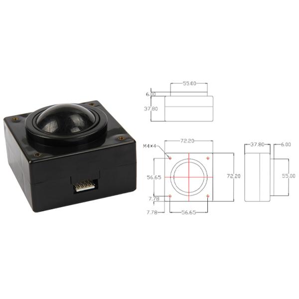 High-Resolution High Sensitivity Rugged Industrial Trackball Mouse Module