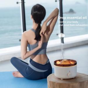 Wholesale Serene Sleep Fire Flame Humidifier With 7-Color LED Light For Aromatherapy And Stress Relief from china suppliers