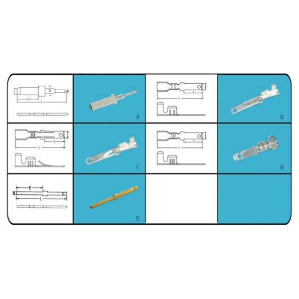Non - Insulated 110 Terminal Connector Male Extension Cord Terminal
