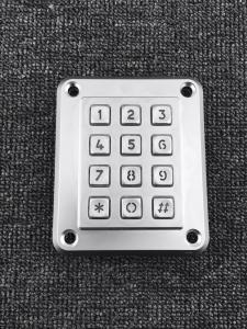 IP67 waterproof heavy duty rugged die cast backlit keypad with 12 buttons