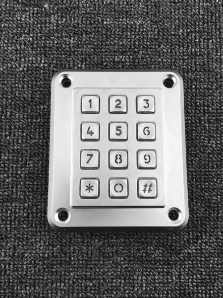 Quality IP67 waterproof heavy duty rugged die cast backlit keypad with 12 buttons for sale