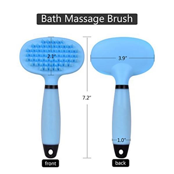 Soft Silicone Rubber Pet Washing Brush Massage Brush Dog Cat Pet Bath Cleaning Brush