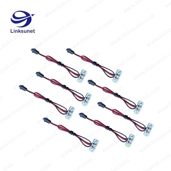 molex Micro - Fit 3.0 43020 series rows 2 black 3.00mm connectors Injector Wiring Harness for LED Module