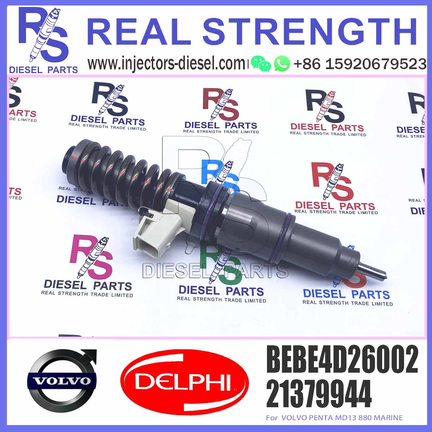 Wholesale Diesel Fuel Injector 3801371 4 Pins Common Rail Fuel Injection Nozzle BEBE4D26002 For V-O-L-V PENTA MD13 880 MARINE from china suppliers