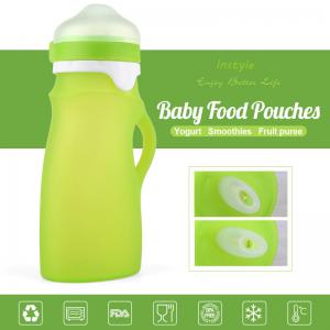 100% Food Grade FDA/LFGB Standard Squeezable Silicone Baby Feeding Bottle Infant Feeder
