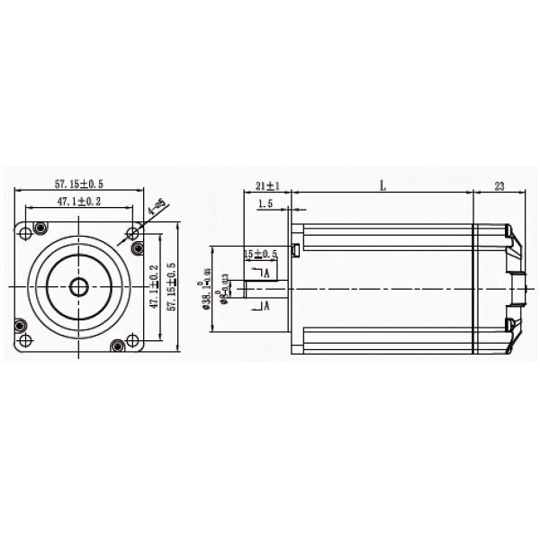 integrated stepper motor Nema 17 23 Integrated Servo Stepper Motor 2N.m 3N.m 4A 5A with CANopen/RS485 Communication