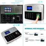 RFID Card and Biometric Fingerprint Access Control System and Biometric Time