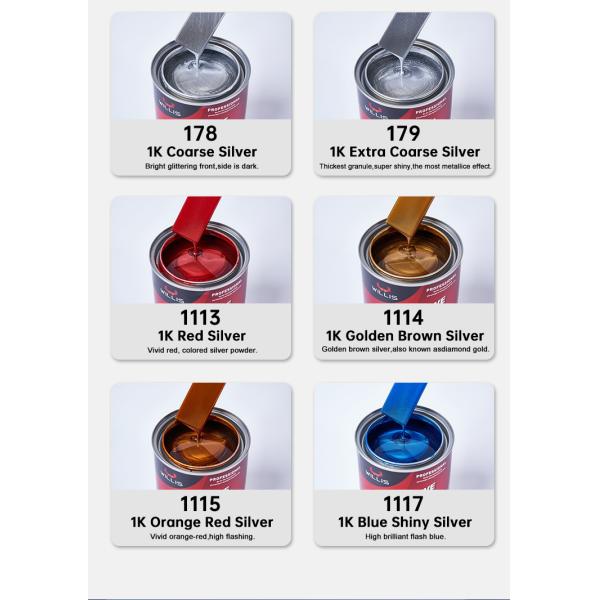 2k Clear Liquid Coating Matte Silver Car Paint For Plastic Bumpers Metallic Automotive Paint Spray Paint