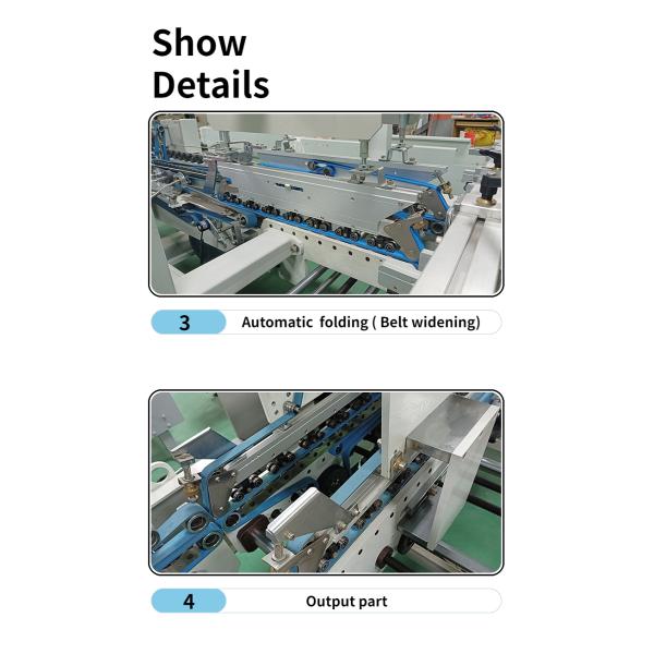 CQT 800 Cardboard/Corrugated Straight Line Box Automatic Box Folder Gluer Machine