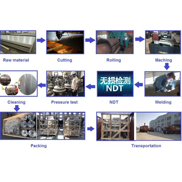 High - Efficiency Butane Gas Tank Reaction Kettle Of Full Stainless Steel