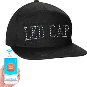 China Programmable Bluetooth LED Hat Display Message Editable Cool Caps on sale
