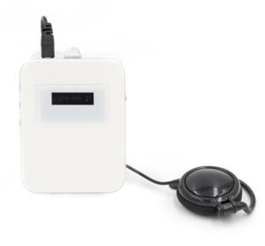 white color Wireless Audio Tour Guide Systems with automatic function and high quality