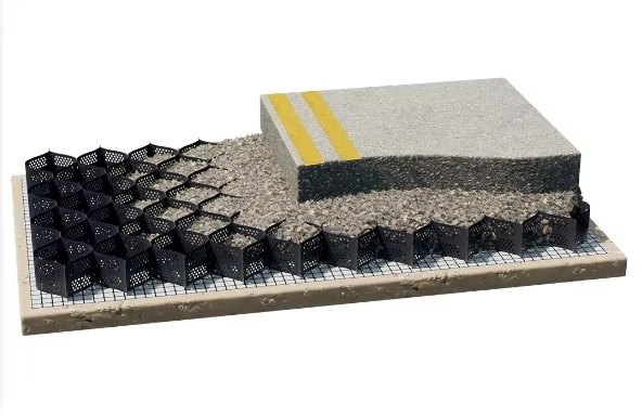 Smooth Textured 1.5mm Thickness 3D Cellular Confinement System HDPE Geocell Railway Subgrade Reinforcement