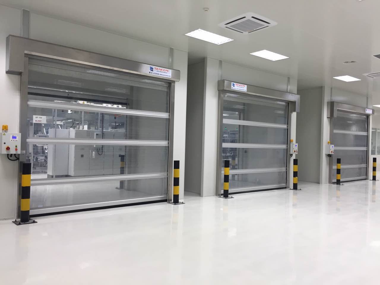 Automatic High Speed Rolling Doors With Standard Built - in Safety Photo Cell / Sensor