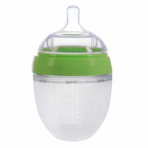 China manufacturer selling custom logo free hand silicone baby milk bottle on sale