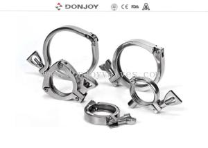 Heavy Duty Clamp DIN 10-DN300 Size With Wing Nut Sandblasting Finish