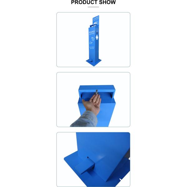 5L Foot Pedal Activated Hand Sanitizer Dispenser Metal Floor Sanitiser Stand