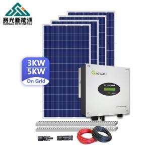 Wholesale Commercial 50HZ 5kw Solar System On Grid Rooftop On Grid Solar System from china suppliers