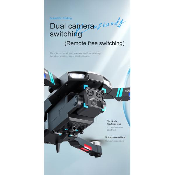 Beginner Drones Three-axis Flow Positioning Brushless Mini Foldable Drone with Infrared Obstacle Avoidance and 4k Camera