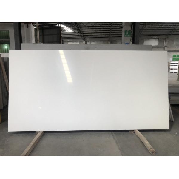 Artificial Stone Polished Particle Series White Quartz Slab for Counter Tops