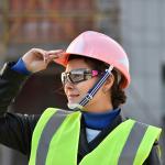 Pink 4/6 Points Construction Site Safety Work Helmet 285mm Workplace Safety