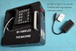 1500w Portable Led Fog Machine / Smoke Machine Multi Color Wireless Remote