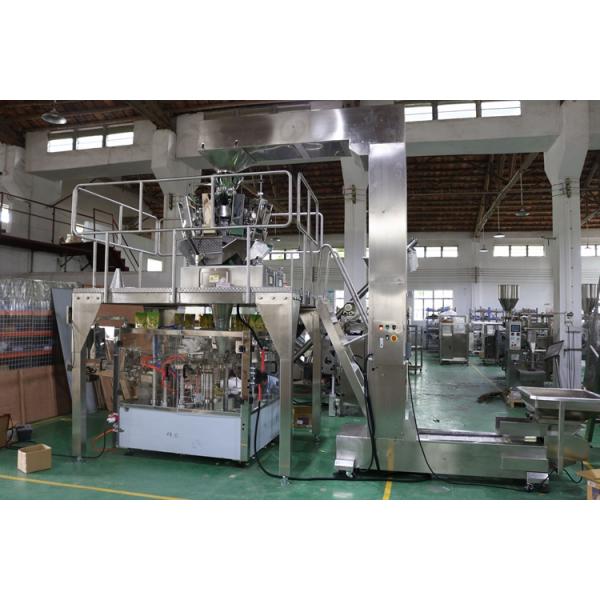 10 Heads Weigher Automated Packing Machine for Pistachio Nuts 380V 3 Phase