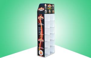 China 12 Cell Corrugated Cardboard Display Stands For Firestarter , Cardboard Floor Displays on sale