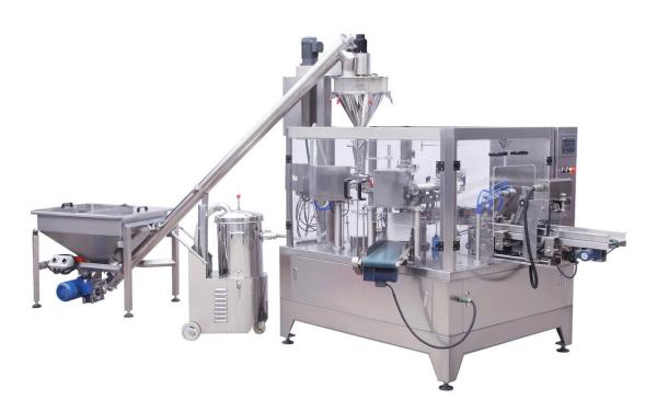 Quality PLC Controller Automated Packaging Machine for Stand Up Zipper Pouches for sale